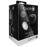 Ouch! Bijou anal Round Gem L 8 x 4cm Noir-Transparent